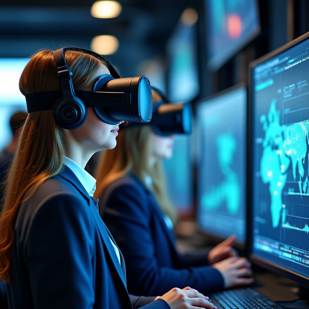 Sesión de trabajo con simulador VR
